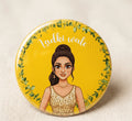 Ladki Wale Wedding Badges – Team Bride Round Pins