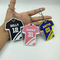 Personalized Sports Jersey T-Shirt Keychain
