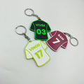Personalized Sports Jersey T-Shirt Keychain