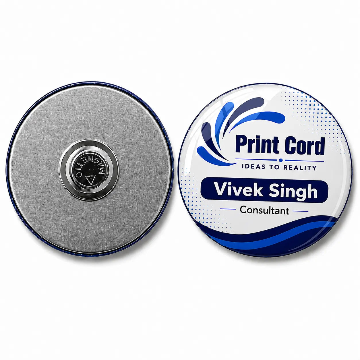 Print Cord Custom Magnetic Badges
