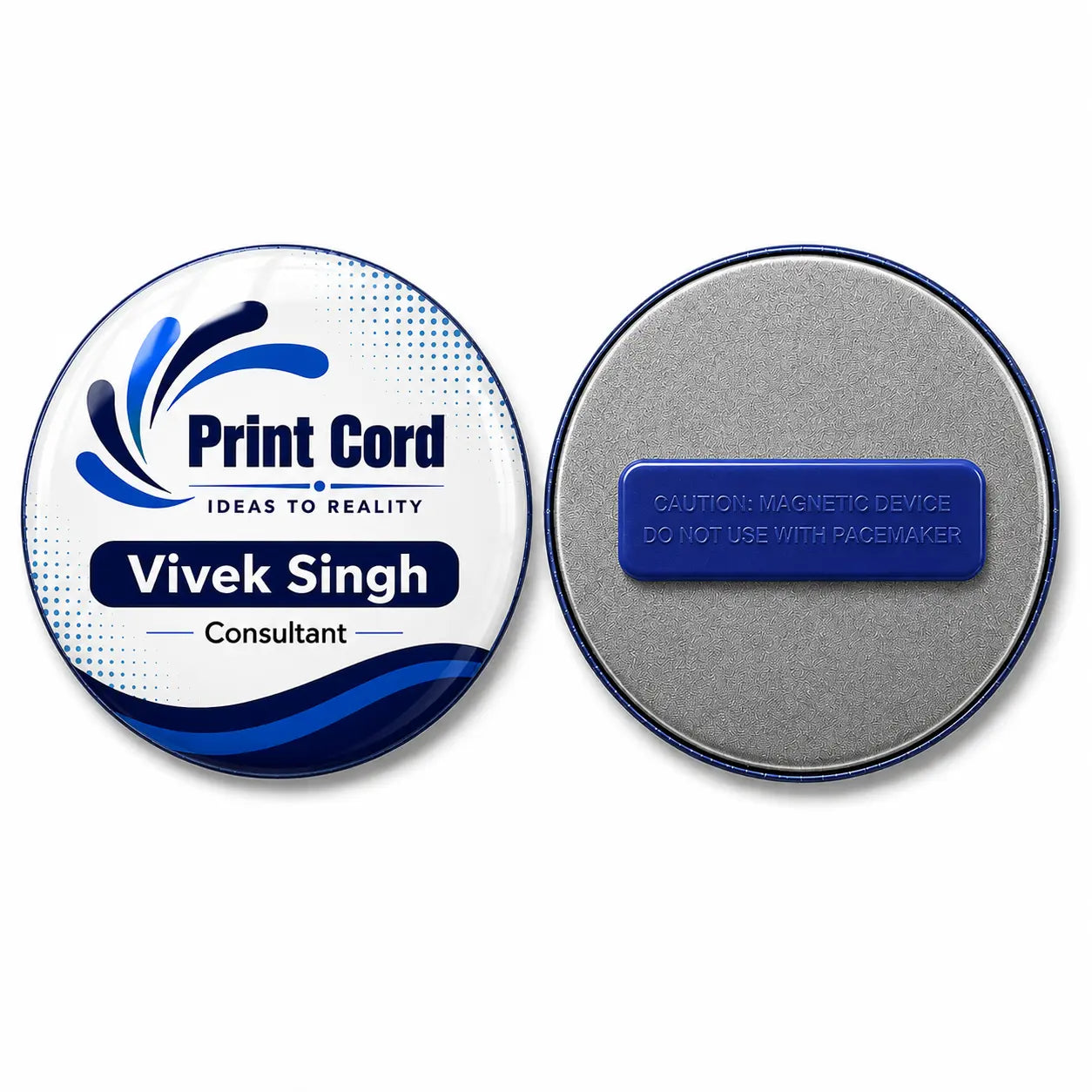 Print Cord Custom Magnetic Badges