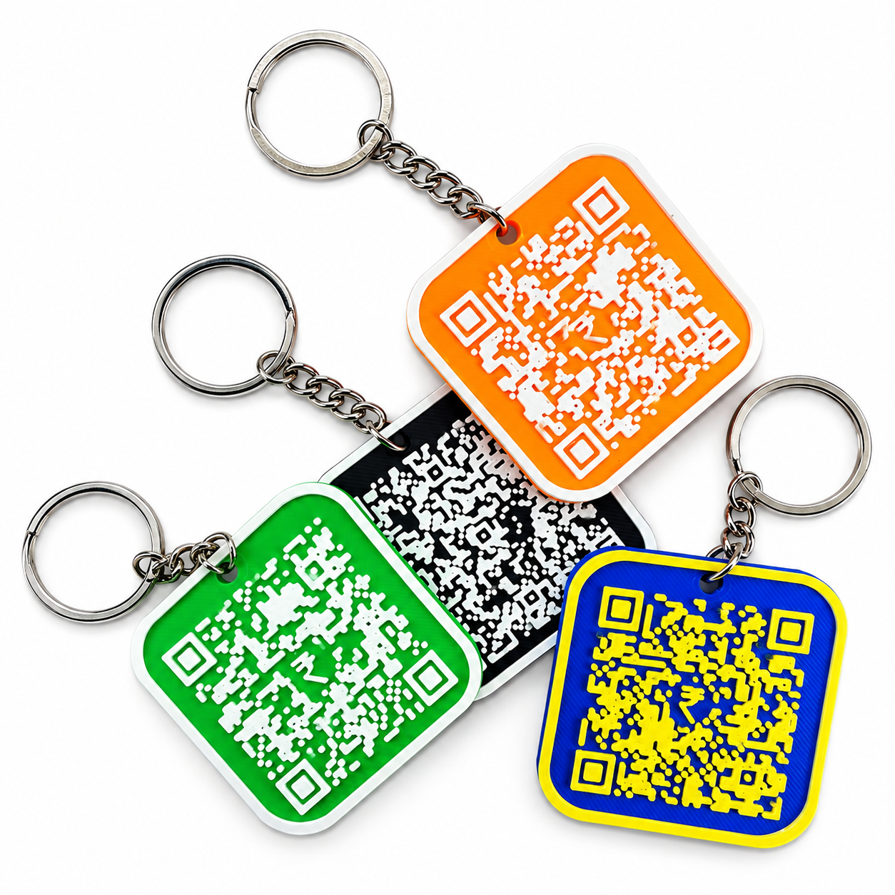 Print Cord Pocket QR Code Keychain