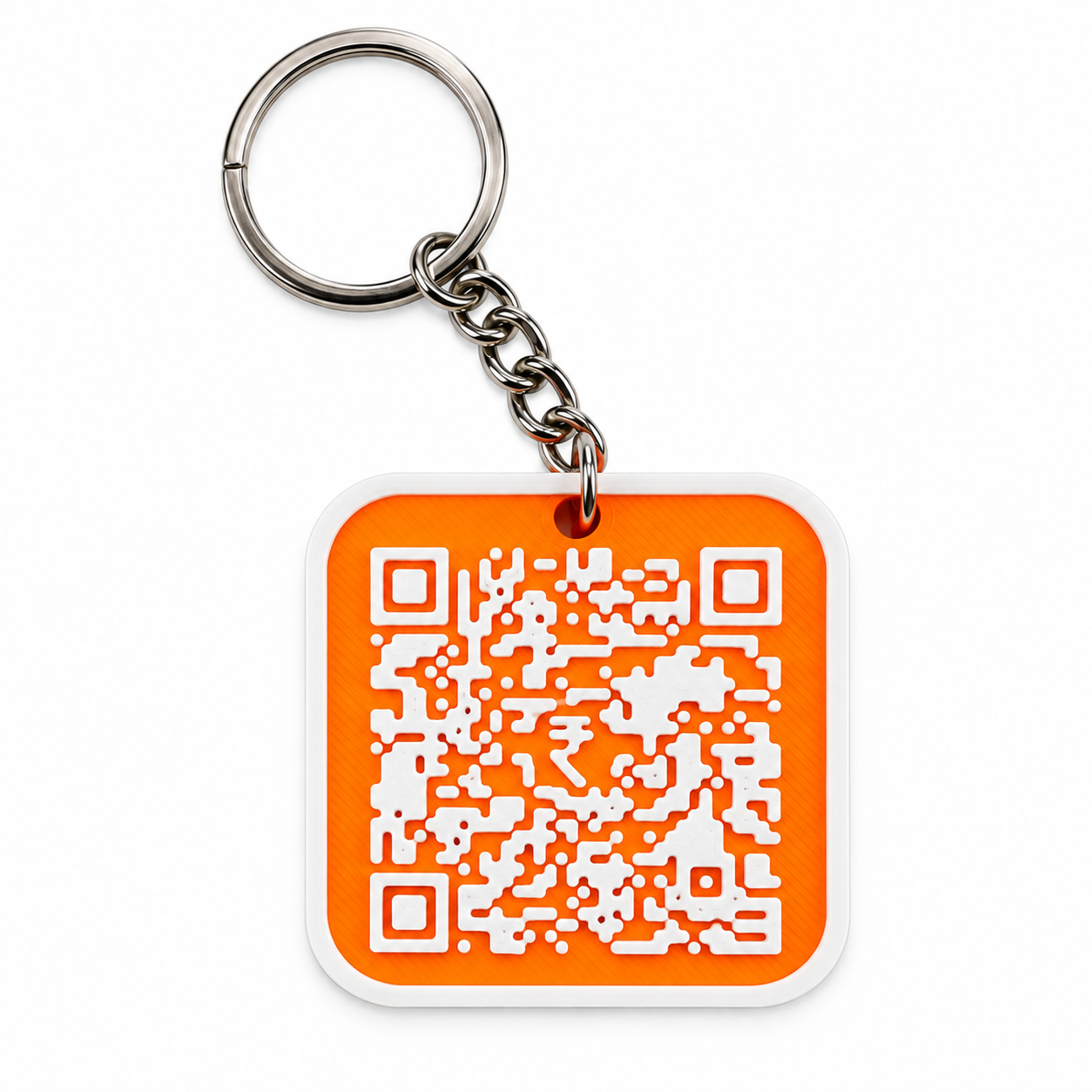 Print Cord Pocket QR Code Keychain