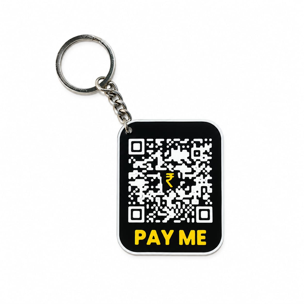 Print Cord Colourful Pocket QR Code Keychains