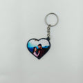Double-Sided Black Plastic Outline Keychain